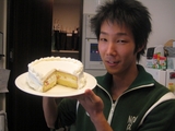 初のケーキ作り